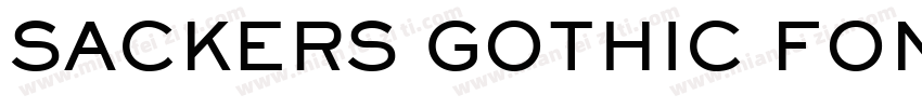 SACKERS GOTHIC FONT字体转换